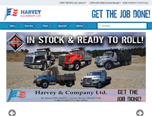 Tablet Screenshot of harveyco.com